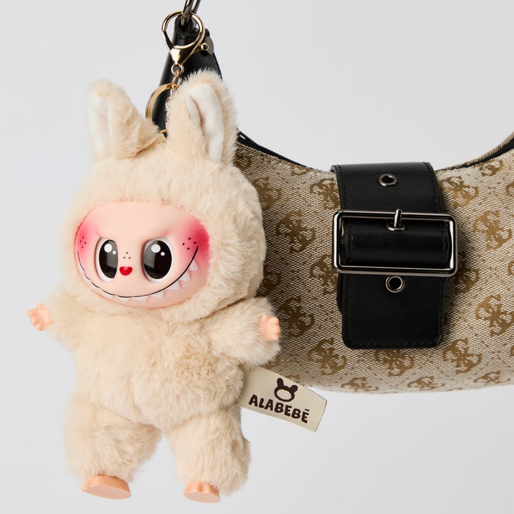 Labubu Inspired Faux Fur Keychain Set – Multiple Colours - Picture 10 of 16